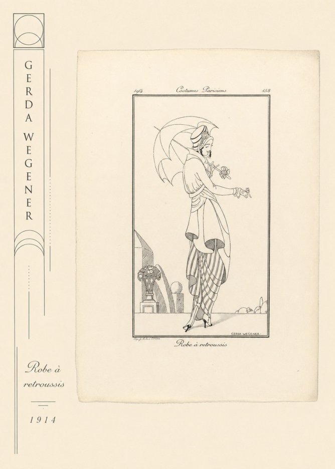 Gerda Wegener Robe À Retroussis No2 - Plakát