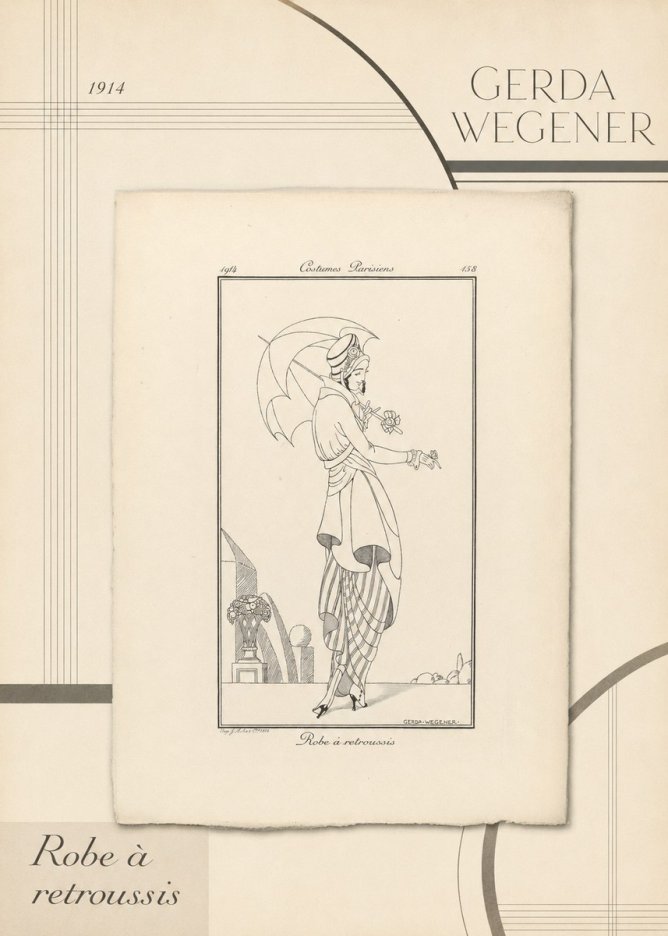 Gerda Wegener Robe À Retroussis No4 - Plakát
