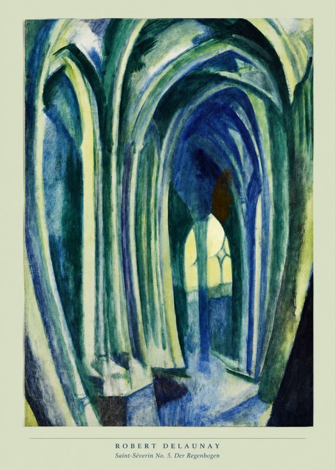 Robert Delaunay Saint-séverin No. 5. Der Regenbogen No5 - Plakát