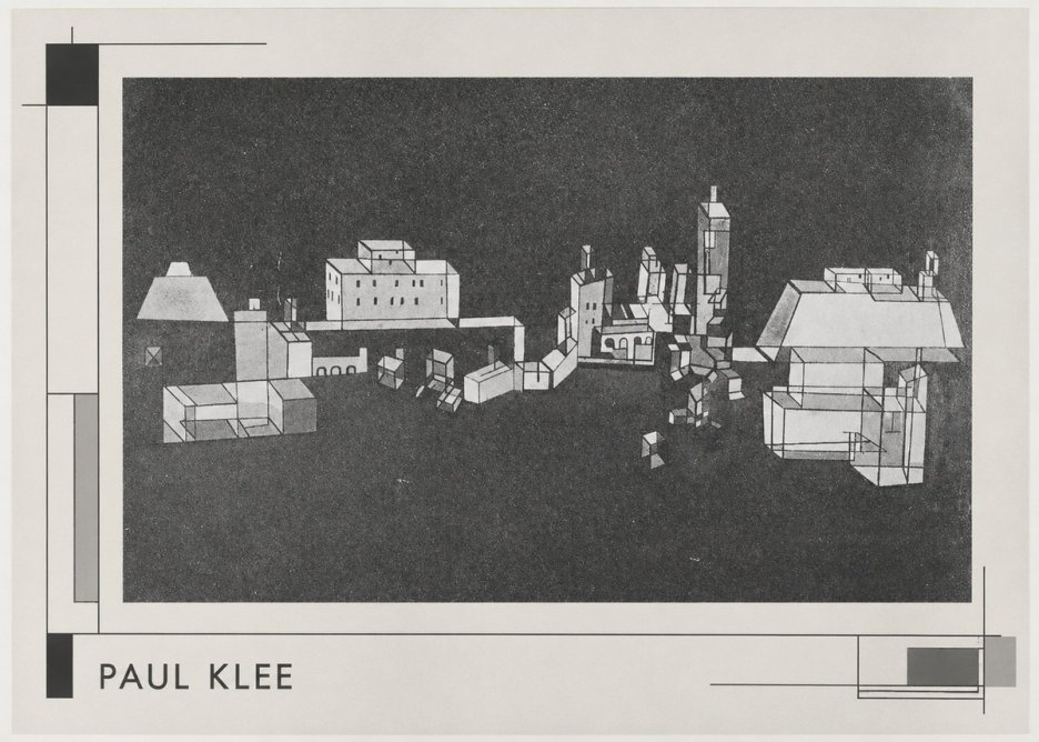 Paul Klee Architectural Forms No3 - Plakát