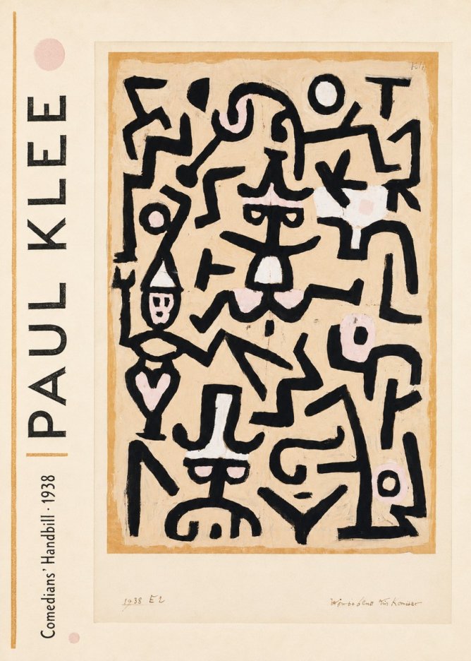 Paul Klee Comedians' Handbill No2 - Plakát