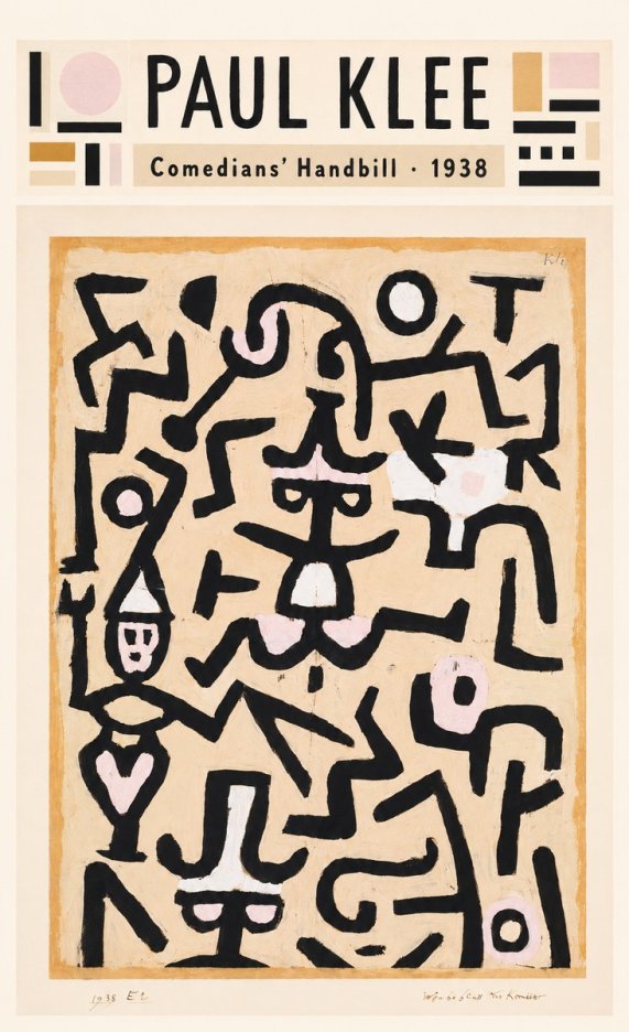 Paul Klee Comedians' Handbill No4 - Plakát