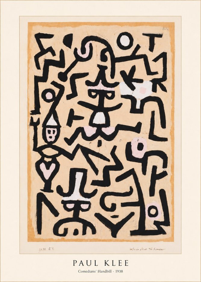 Paul Klee Comedians' Handbill No5 - Plakát