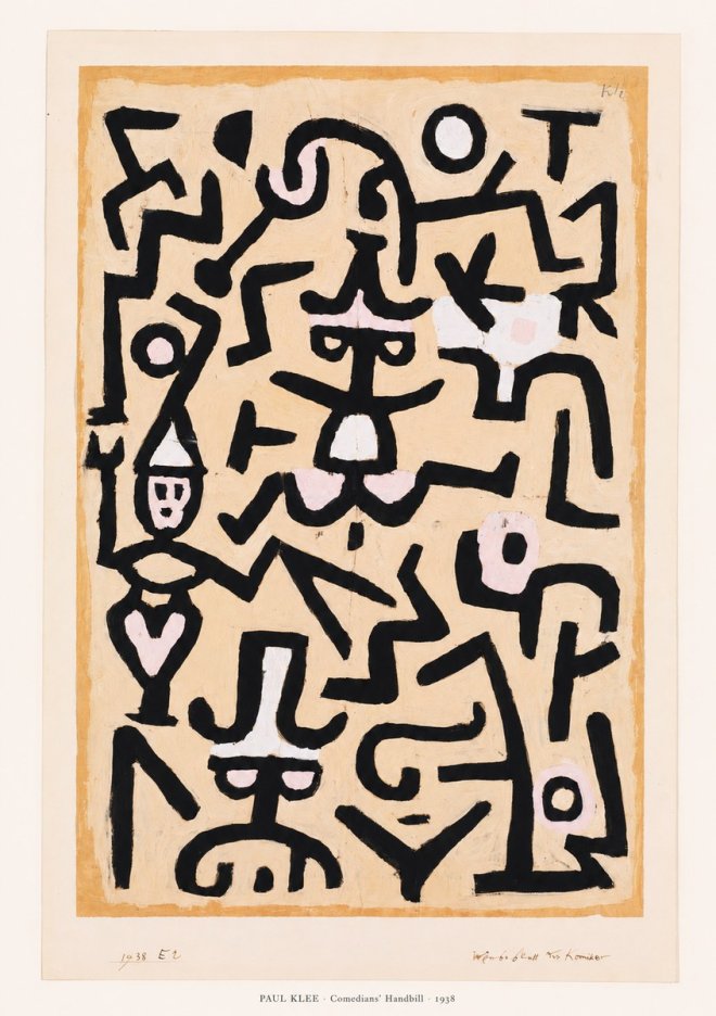Paul Klee Comedians' Handbill No6 - Plakát