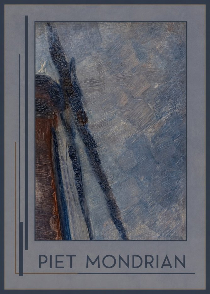 Piet Mondrian Windmill in Sunlight No1 - Plakát