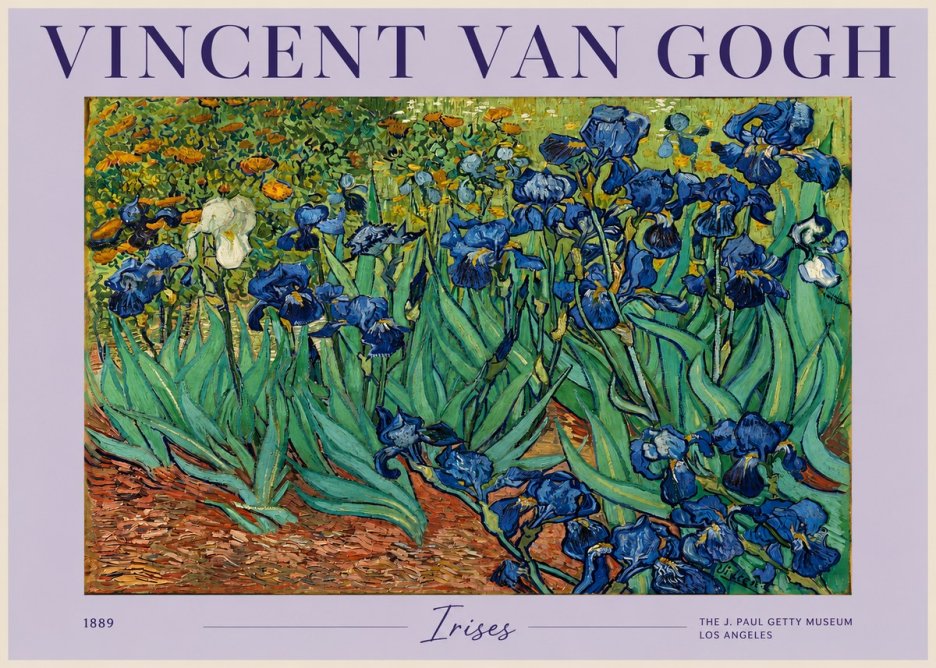 Van Gogh Irises I No2 - Plakát