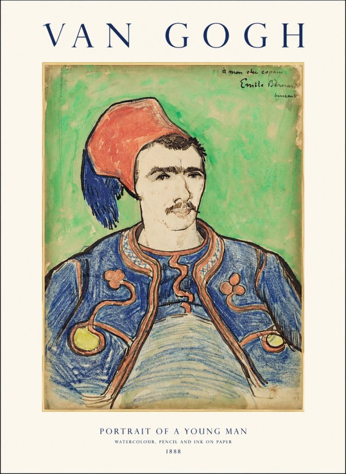 Van Gogh Portrait of a Young Man No1 - Plakát