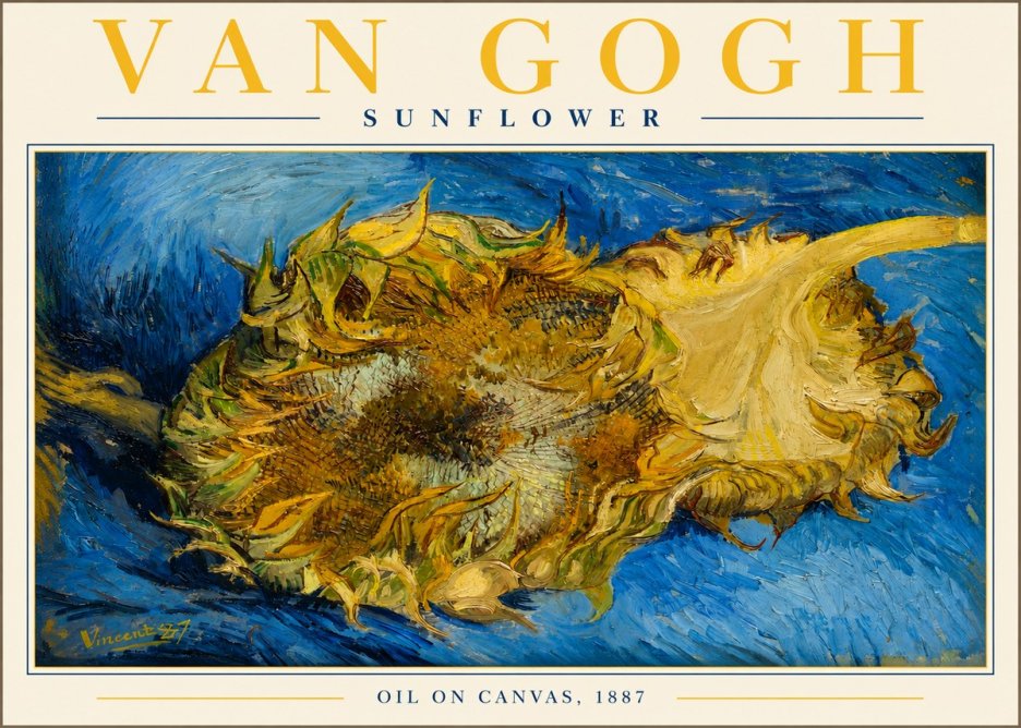 Van Gogh Sunflower No2 - Plakát