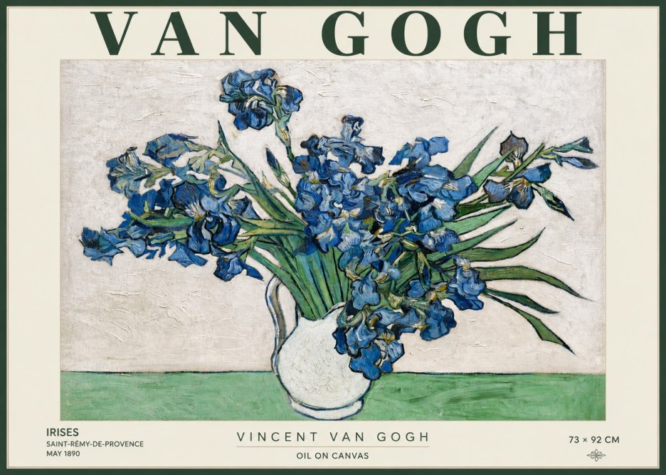 Van Gogh Irises II No4 - Plakát