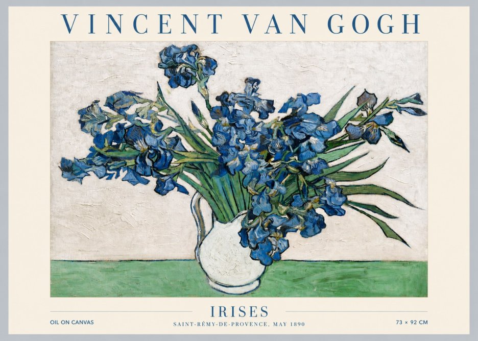 Van Gogh Irises II No5 - Plakát