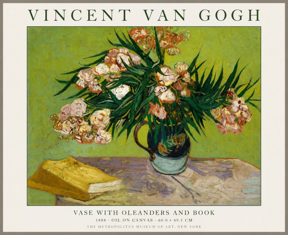 Van Gogh Oleanders No2 - Plakát