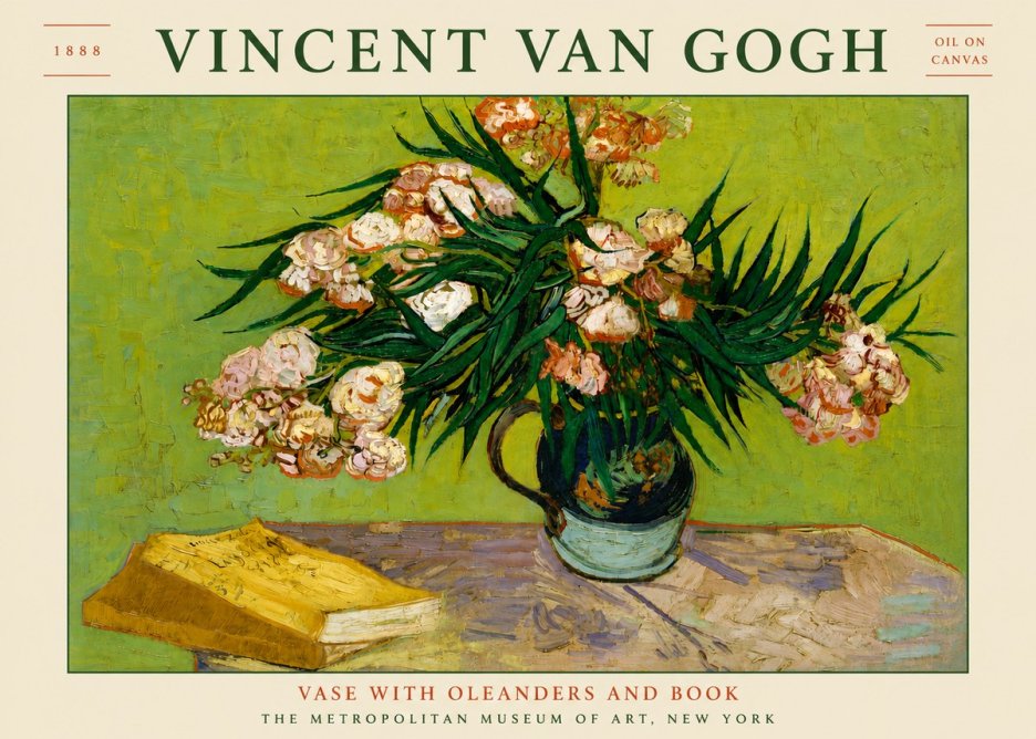 Van Gogh Oleanders No5 - Plakát