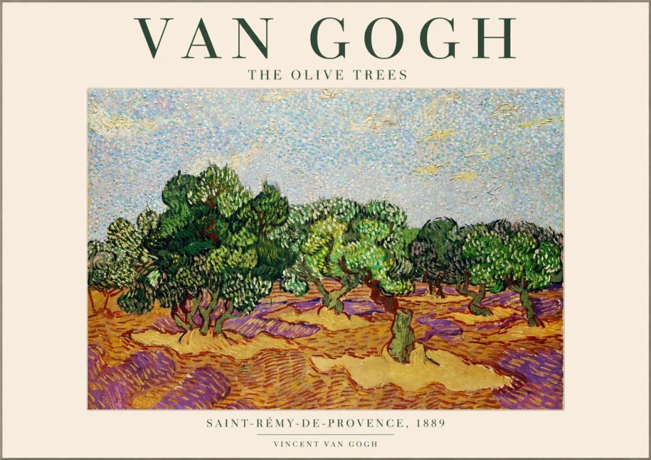 Van Gogh The Olive Trees No1 - Plakát