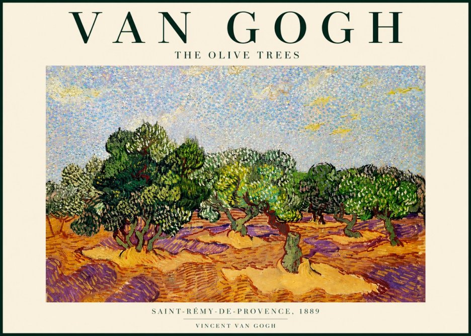 Van Gogh The Olive Trees No4 - Plakát