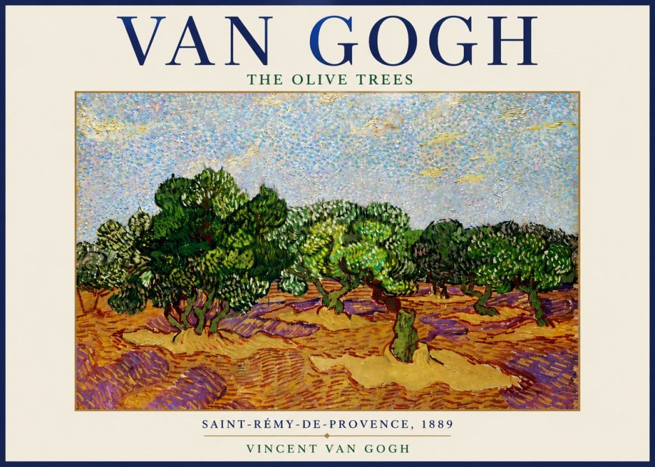 Van Gogh The Olive Trees No6 - Plakát