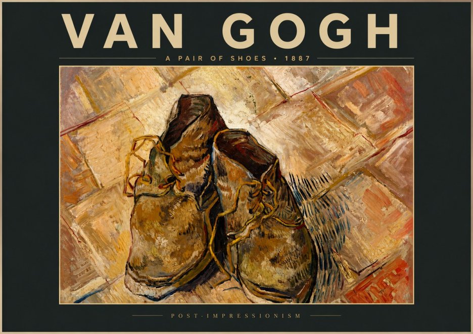 Van Gogh A Pair of Shoes No5 - Plakát