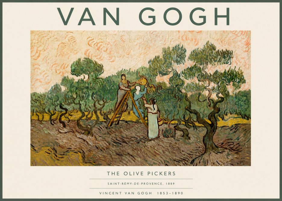 Van Gogh The Olive Pickers I No6 - Plakát