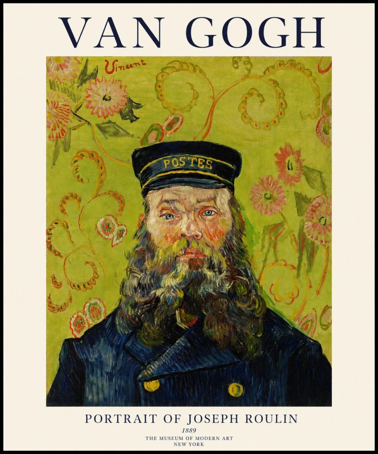 Van Gogh Portrait of Joseph Roulin II No1 - Plakát