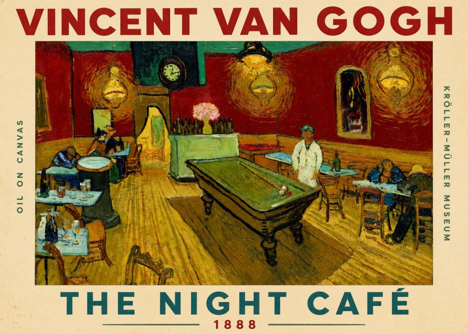 Van Gogh The Night Café II No5 - Plakát