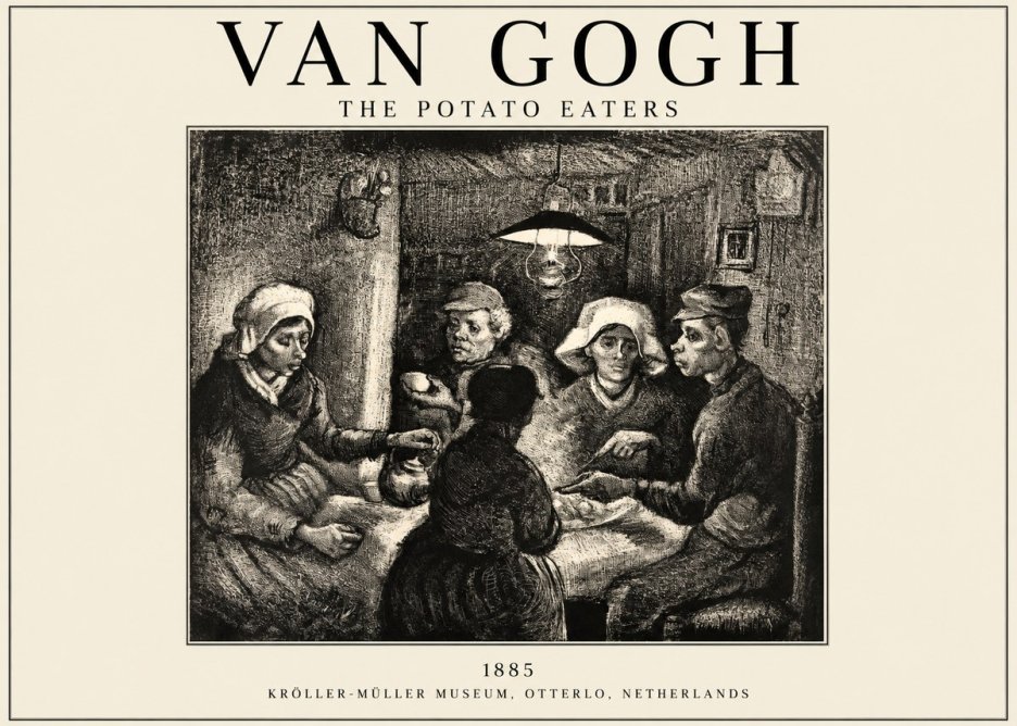 Van Gogh The Potato Eaters I No1 - Plakát