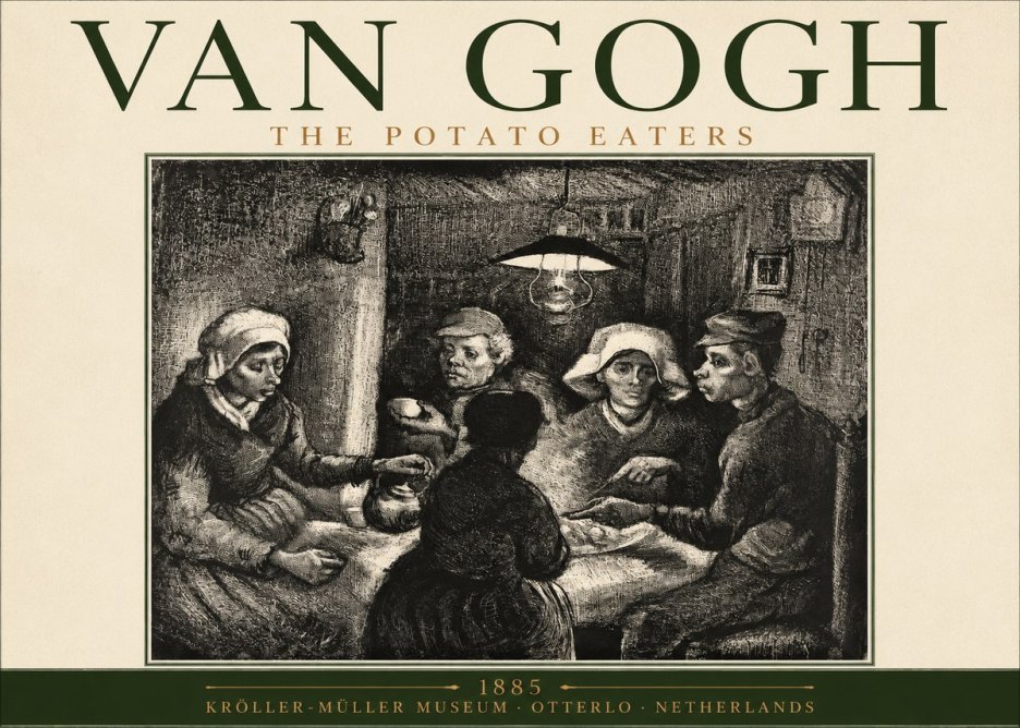 Van Gogh The Potato Eaters I No2 - Plakát
