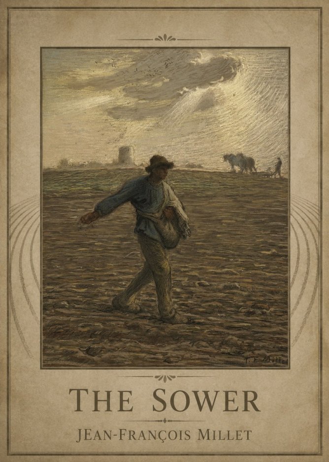 Jean-François Millet The Sower I No1 - Plakát