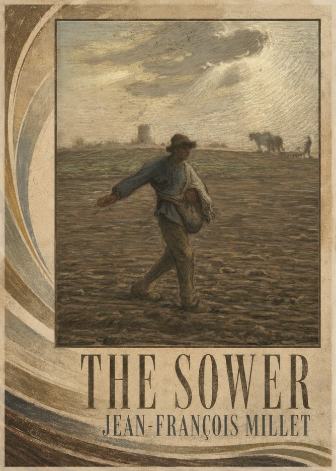 Jean-François Millet The Sower I No2 - Plakát