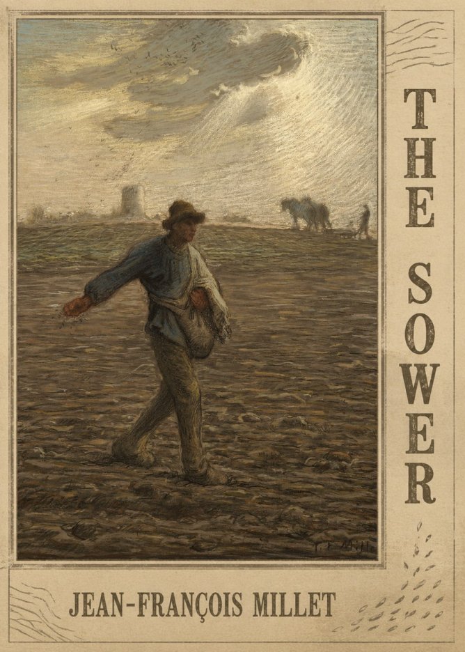 Jean-François Millet The Sower I No3 - Plakát