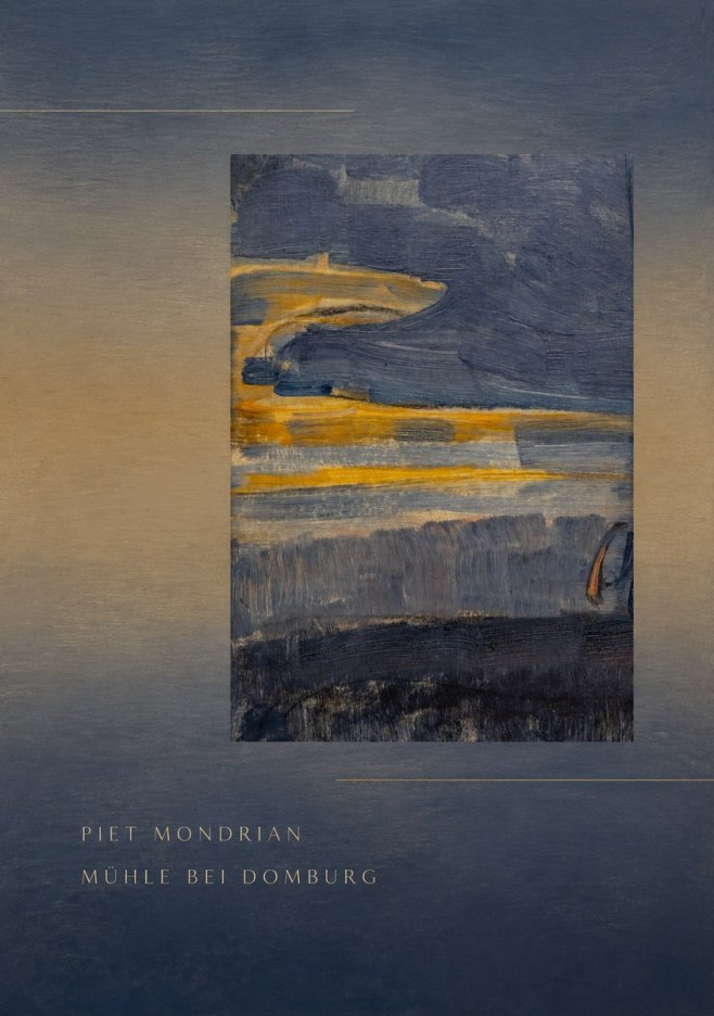 Piet Mondrian Mühle Bei Domburg No6 - Plakát