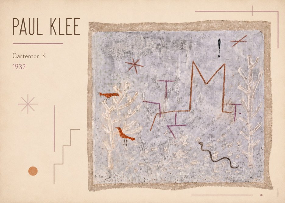 Paul Klee Gartentor K No1 - Plakát