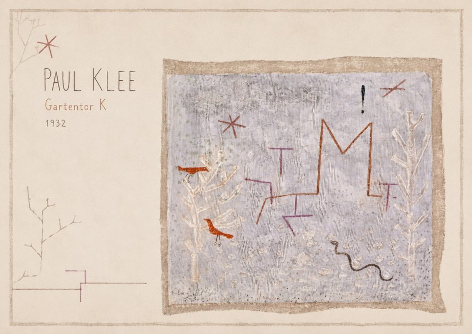 Paul Klee Gartentor K No6 - Plakát