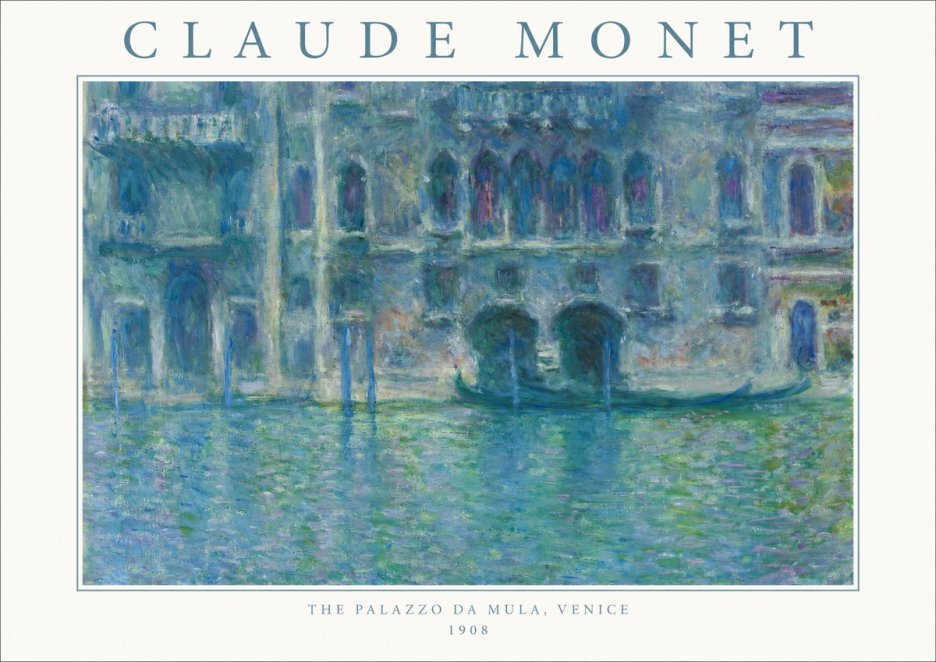Monet The Palazzo Da Mula, Venice No1 - Plakát