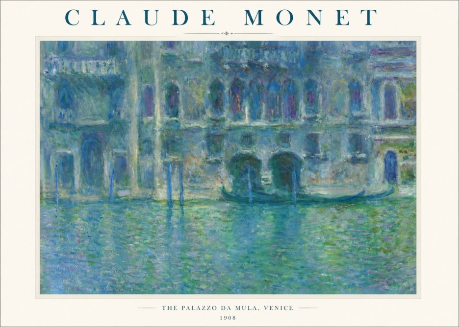 Monet The Palazzo Da Mula, Venice No3 - Plakát