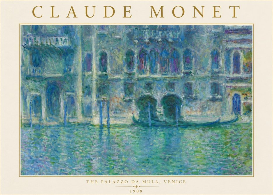 Monet The Palazzo Da Mula, Venice No5 - Plakát
