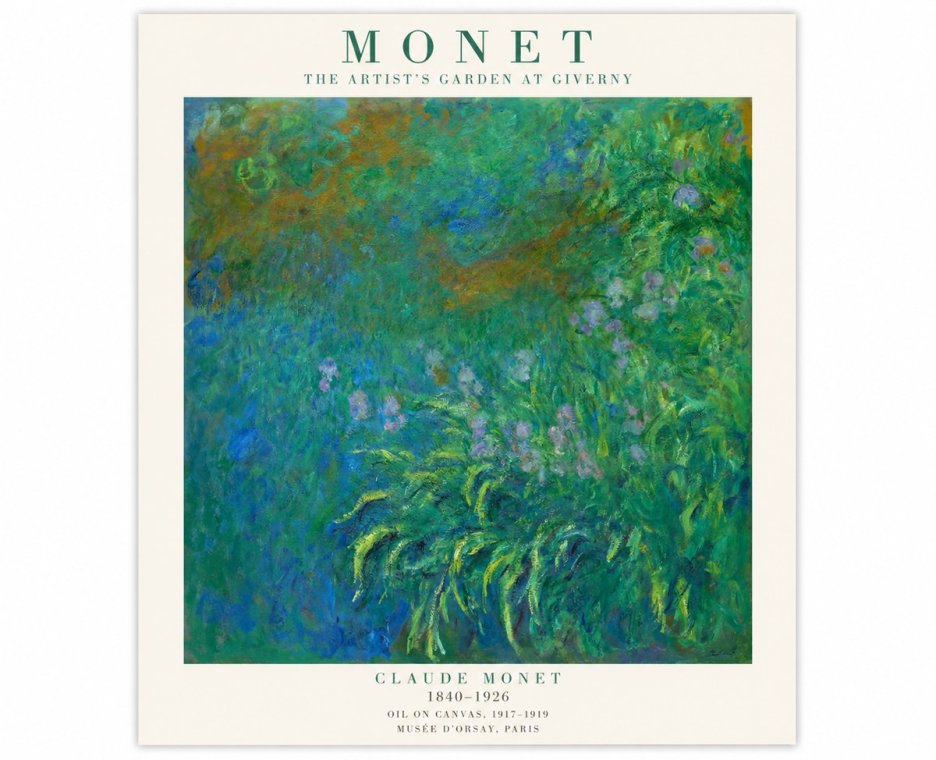 Monet The Artist's Garden at Giverny No1 - Plakát