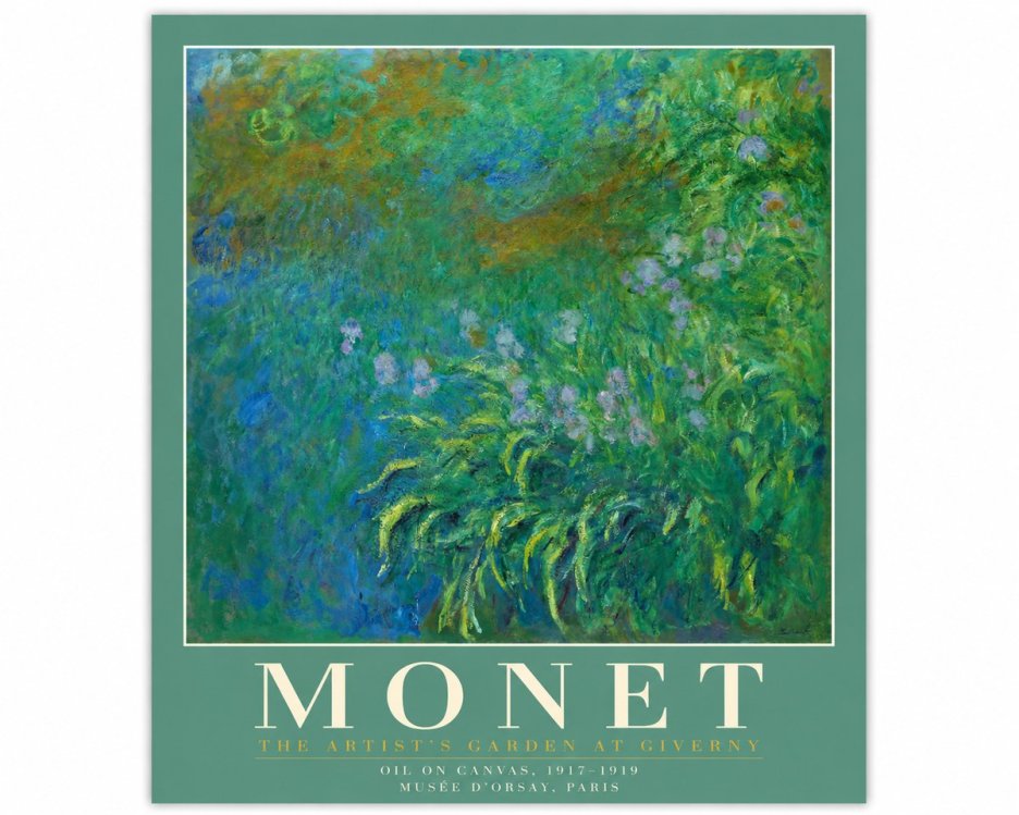 Monet The Artist's Garden at Giverny No2 - Plakát
