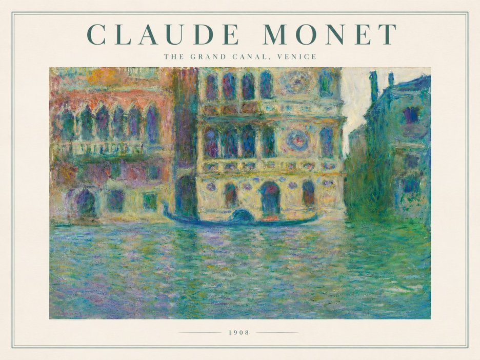 Monet The Grand Canal, Venice No3 - Plakát