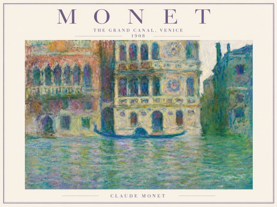 Monet The Grand Canal, Venice No5 - Plakát