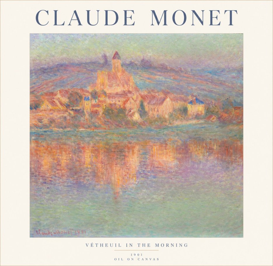 Monet Vétheuil in the Morning No1 - Plakát