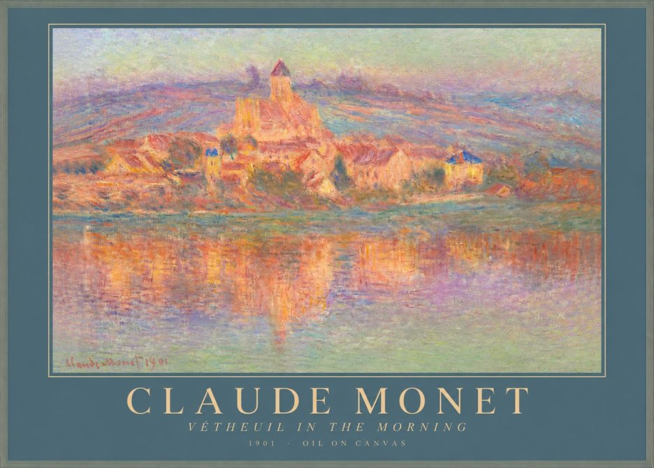 Monet Vétheuil in the Morning No2 - Plakát