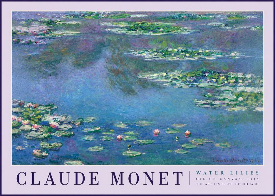 Monet Water Lilies I No2 - Plakát