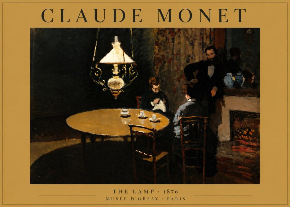 Monet The Lamp No6 - Plakát