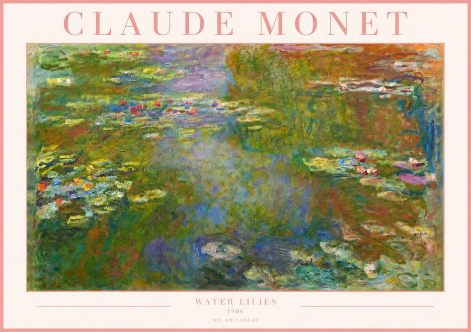 Monet Water Lilies III No3 - Plakát