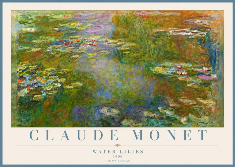 Monet Water Lilies III No5 - Plakát