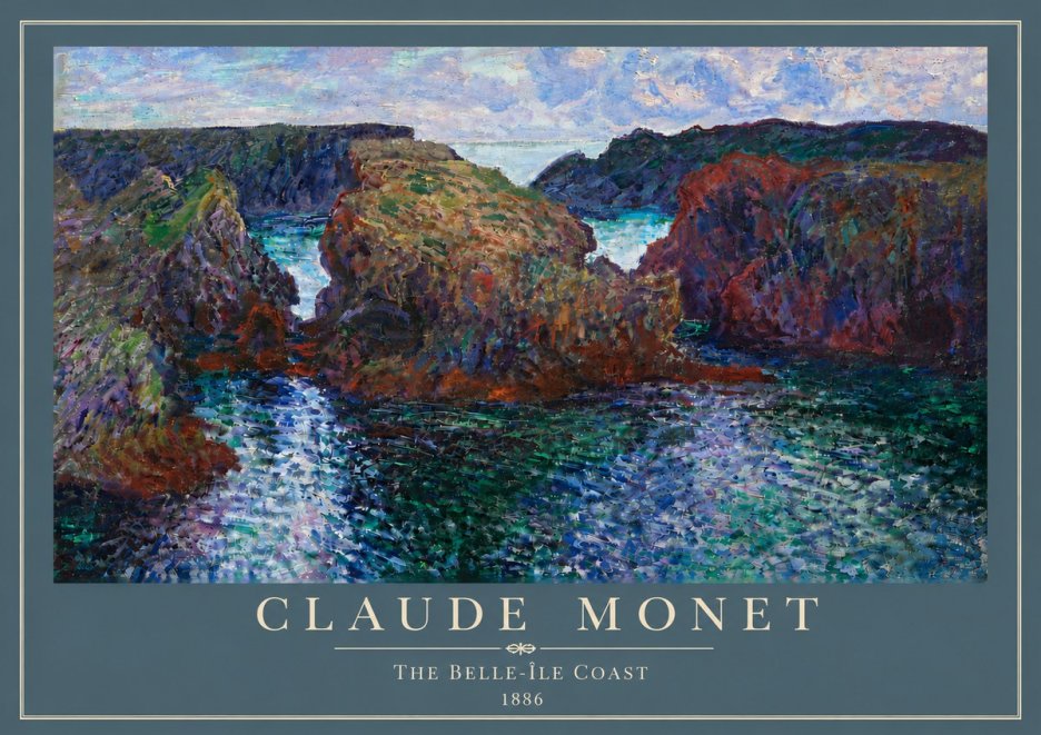 Monet The Belle-île Coast No6 - Plakát