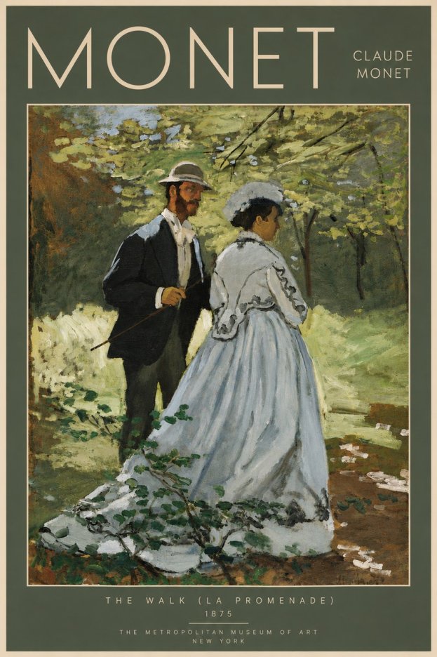 Monet The Walk (La Promenade) No5 - Plakát