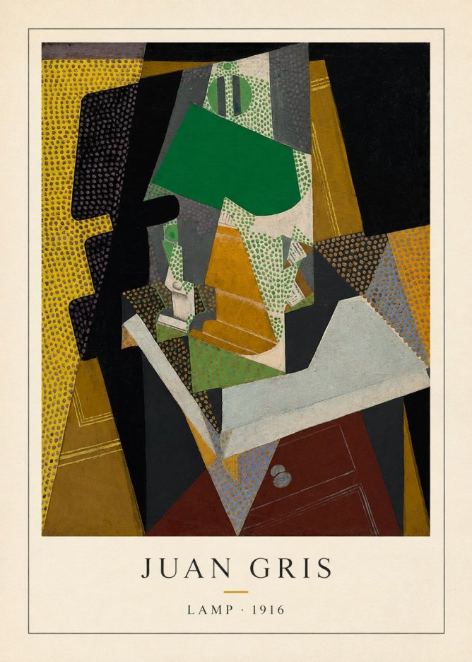 Juan Gris Lamp No4 - Plakát