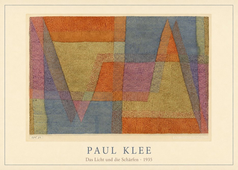 Paul Klee Das Licht Und Die Schärfen No4 - Plakát