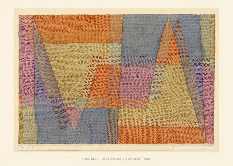 Paul Klee Das Licht Und Die Schärfen No6 - Plakát