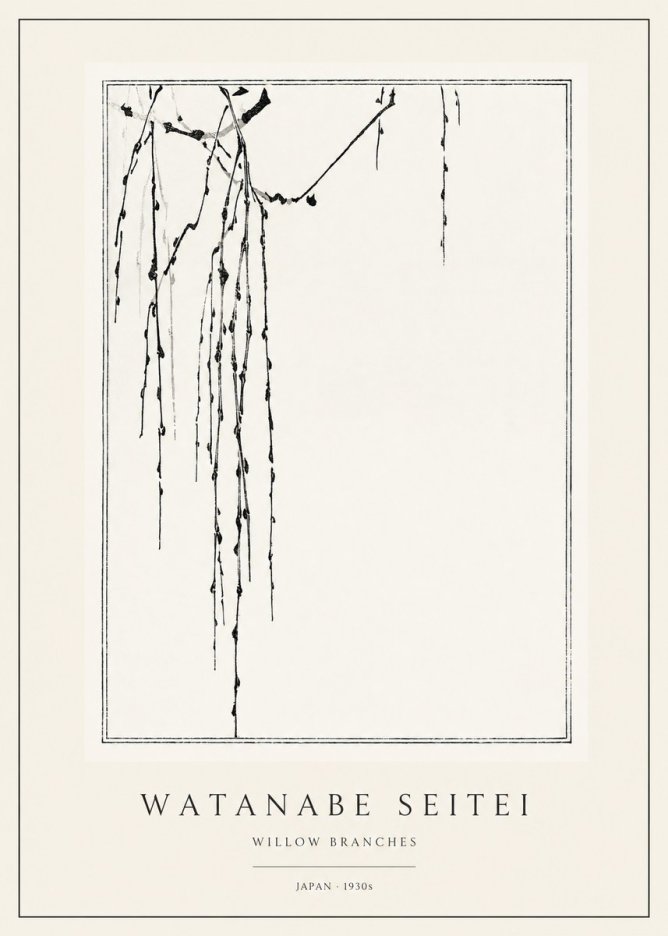 Watanabe Seitei Willow Branches I No1 - Plakát